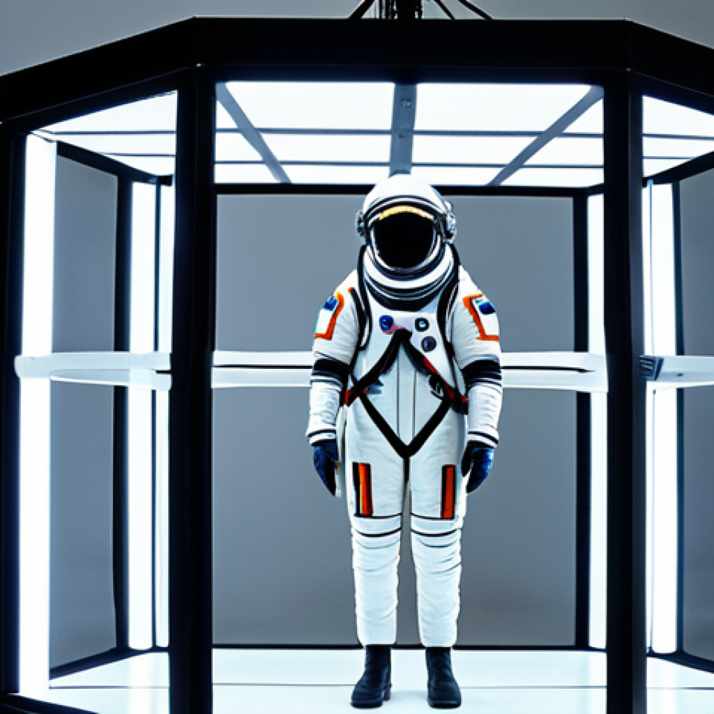 그래비티 제작 비하인드 - The Light Box Studio**
A behind-the-scenes view of Sandra Bullock suspended in a complex harness in...